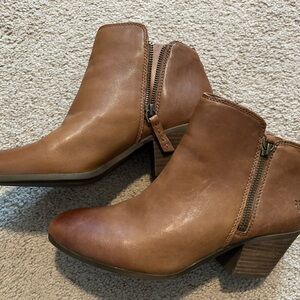 Frye Tan Ankle Booties